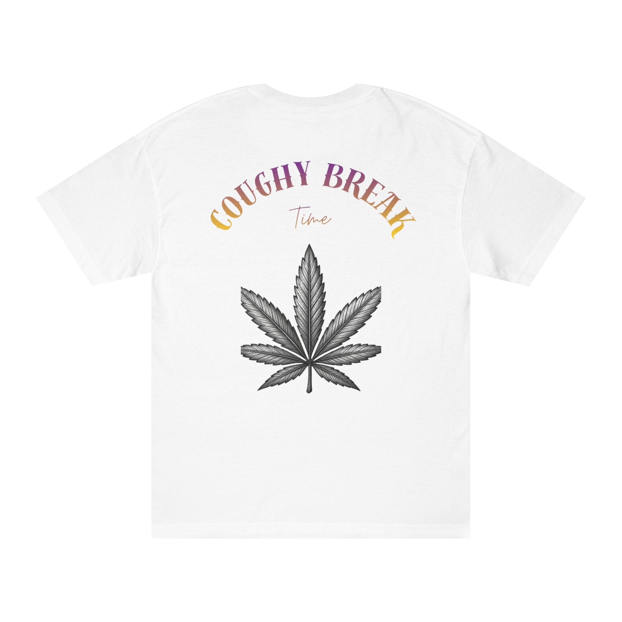 Coughy Break Tee – Cannabis Leaf Graphic T-Shirt
