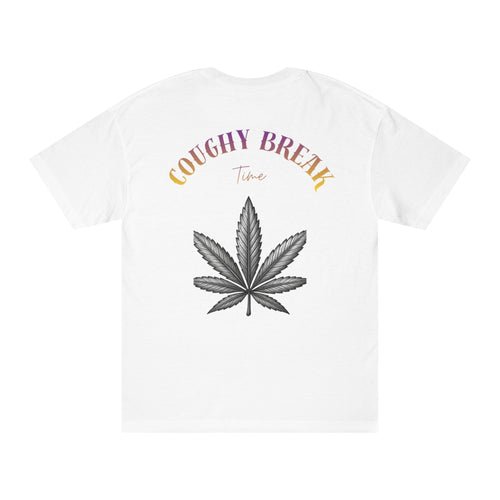Coughy Break Tee – Cannabis Leaf Graphic T-Shirt